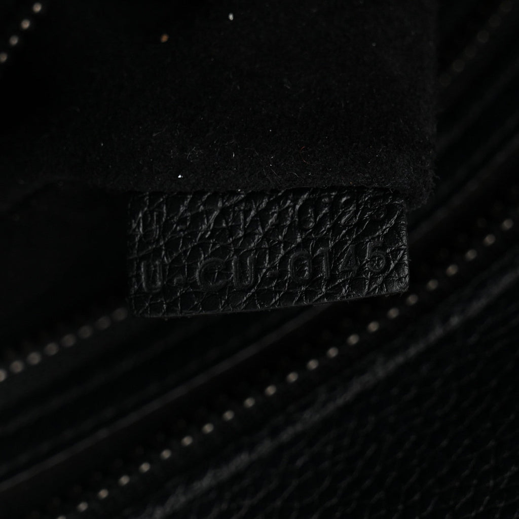 Drummed Calfskin Micro Luggage Black