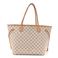 Damier Azur Neo Neverfull MM Rose Ballerine