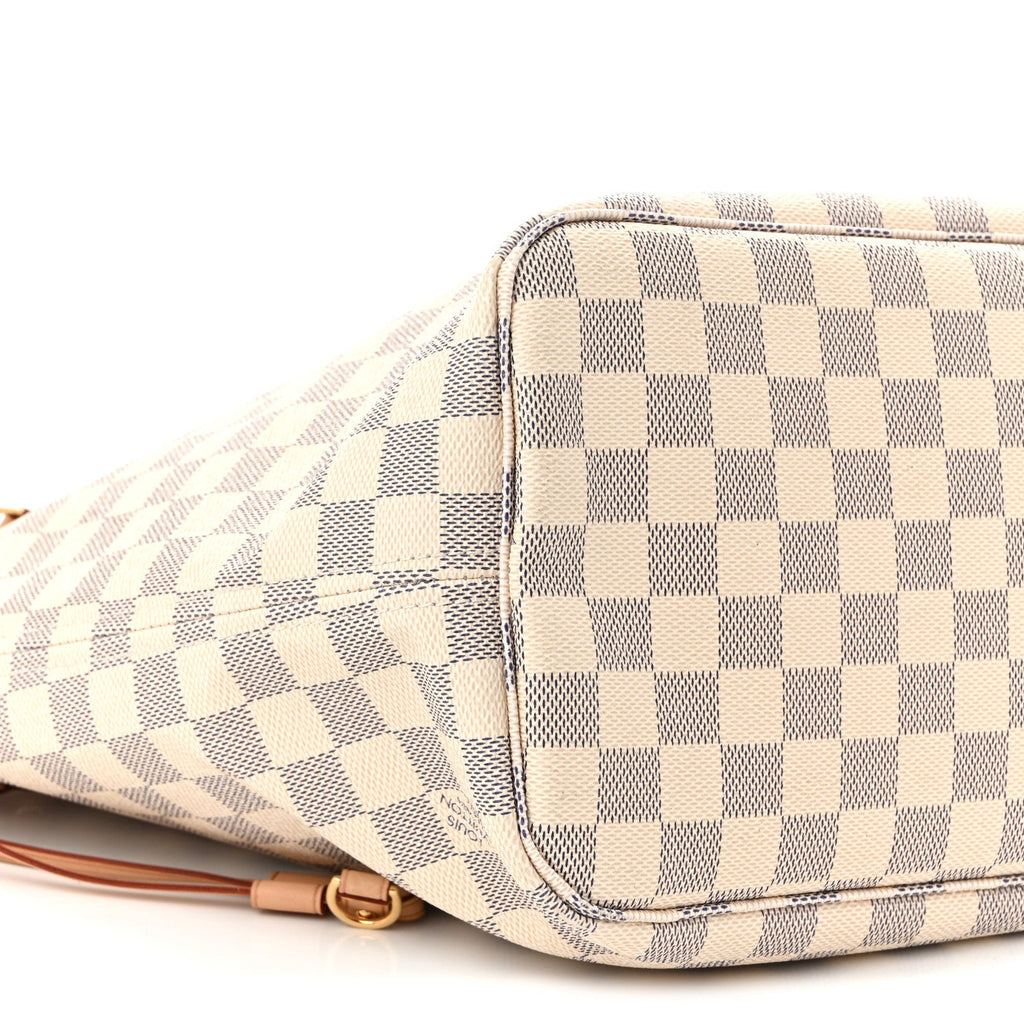 Damier Azur Neo Neverfull MM Rose Ballerine