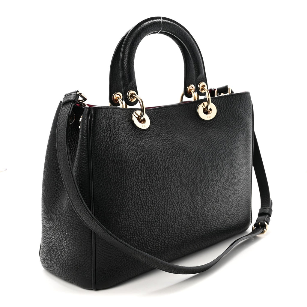 Bullcalf Medium Diorissimo Tote Black Rose Indien