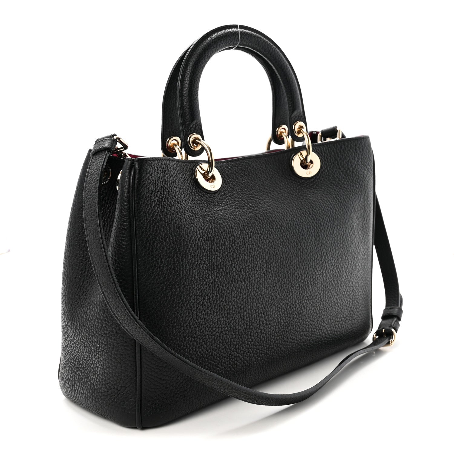 Bullcalf Medium Diorissimo Tote Black Rose Indien