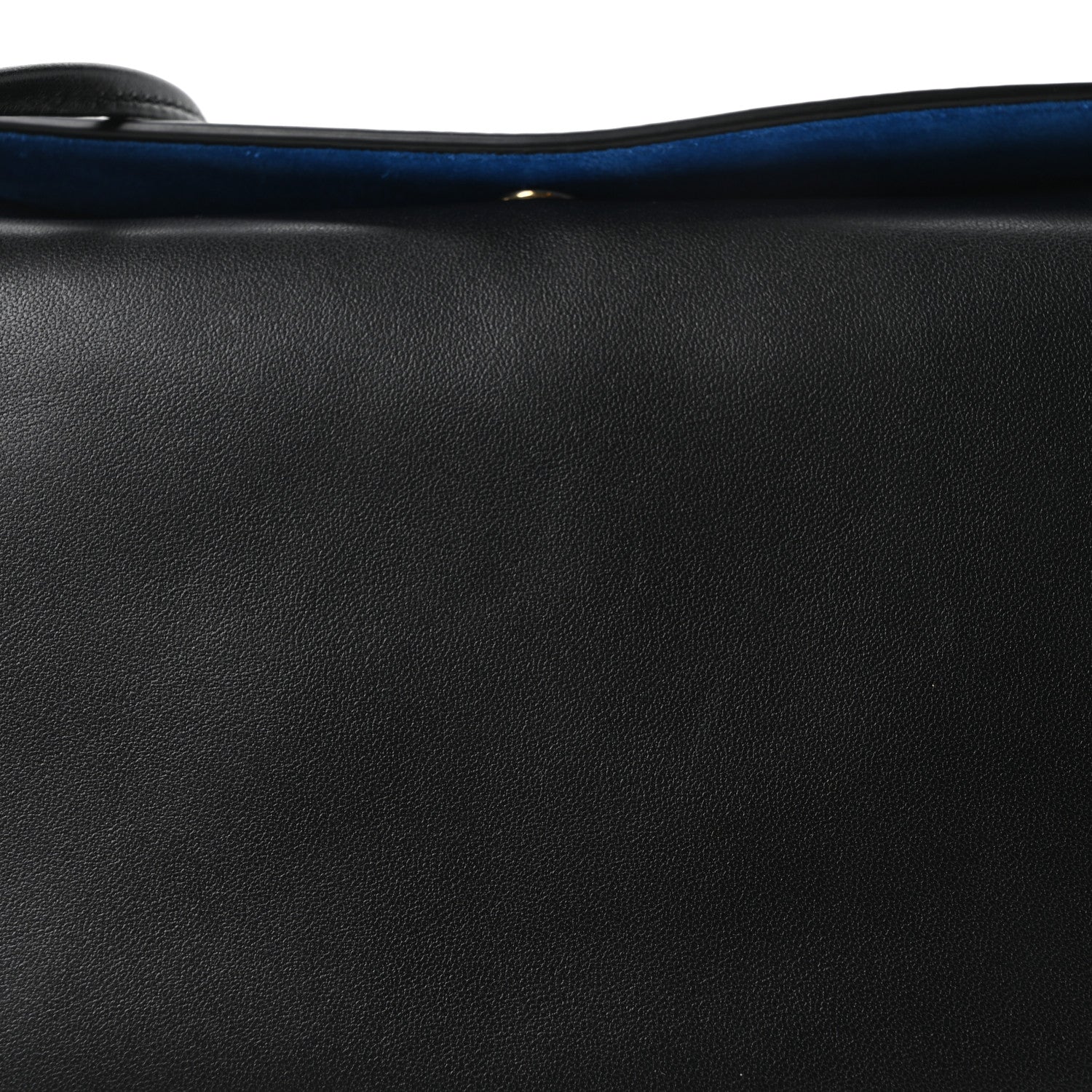 Smooth Lambskin Trio Flap Crossbody Bag Black