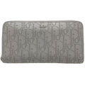 Dior Long Zip Wallet Oblique Grey