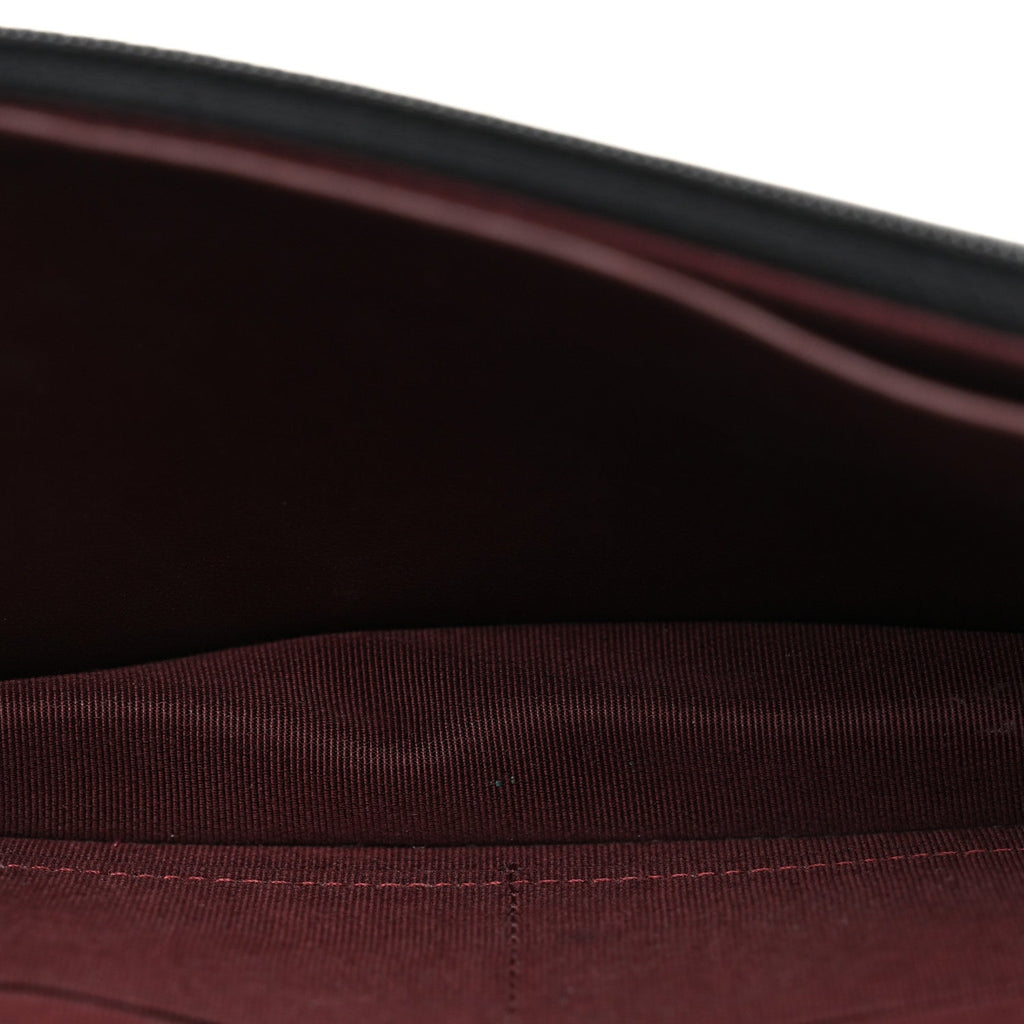 Lambskin Quilted Wallet On Chain WOC Black