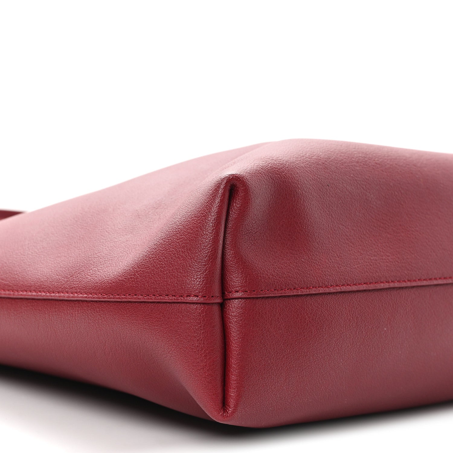 Calfskin Medium Shopping Tote Bordeaux