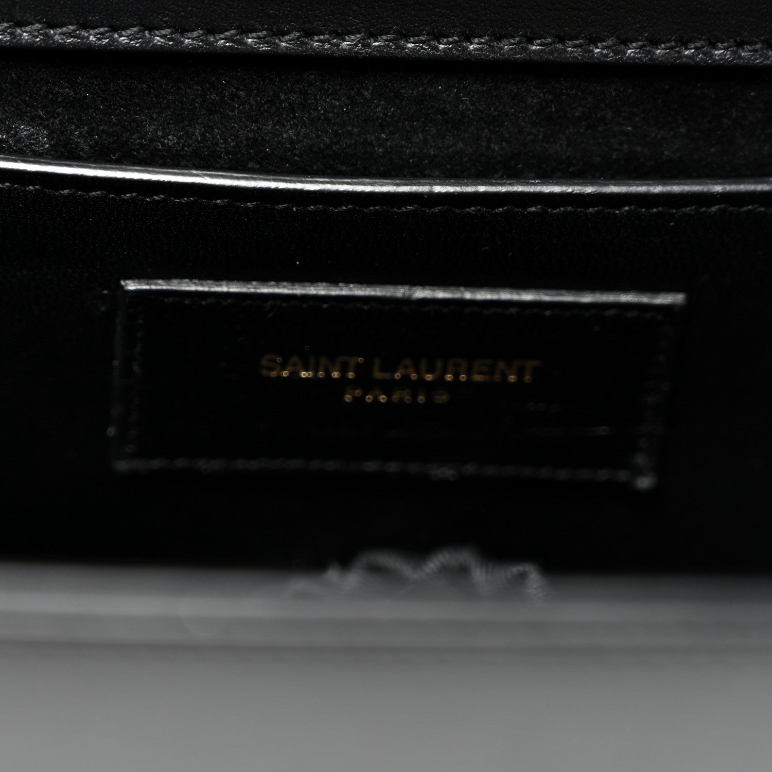 Smooth Calfskin Medium Classic Monogram Kate Tassel Satchel Black