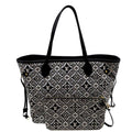 LOUIS VUITTON Since 1854 Neverfull MM Jacquard Shoulder Bag Grey