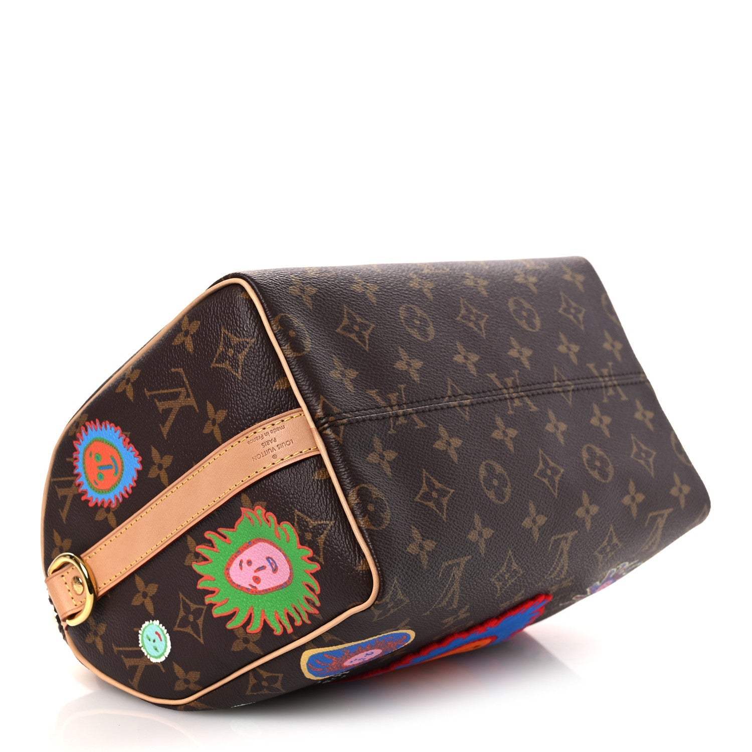 LV X YK Monogram Embroidered My Eternal Soul Speedy Bandouliere 25 Multicolor