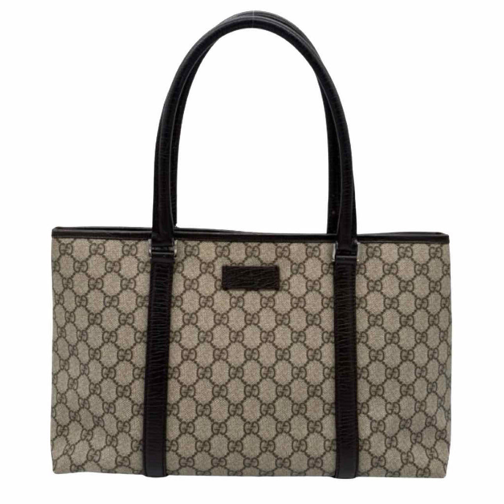 GUCCI Plus Monogram Small Joy Tote Brown