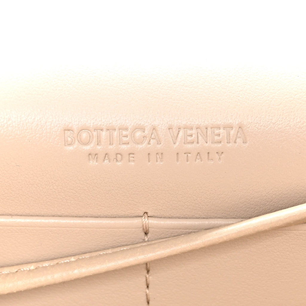 Nappa Intrecciato Andiamo Pouch On Strap Ecru