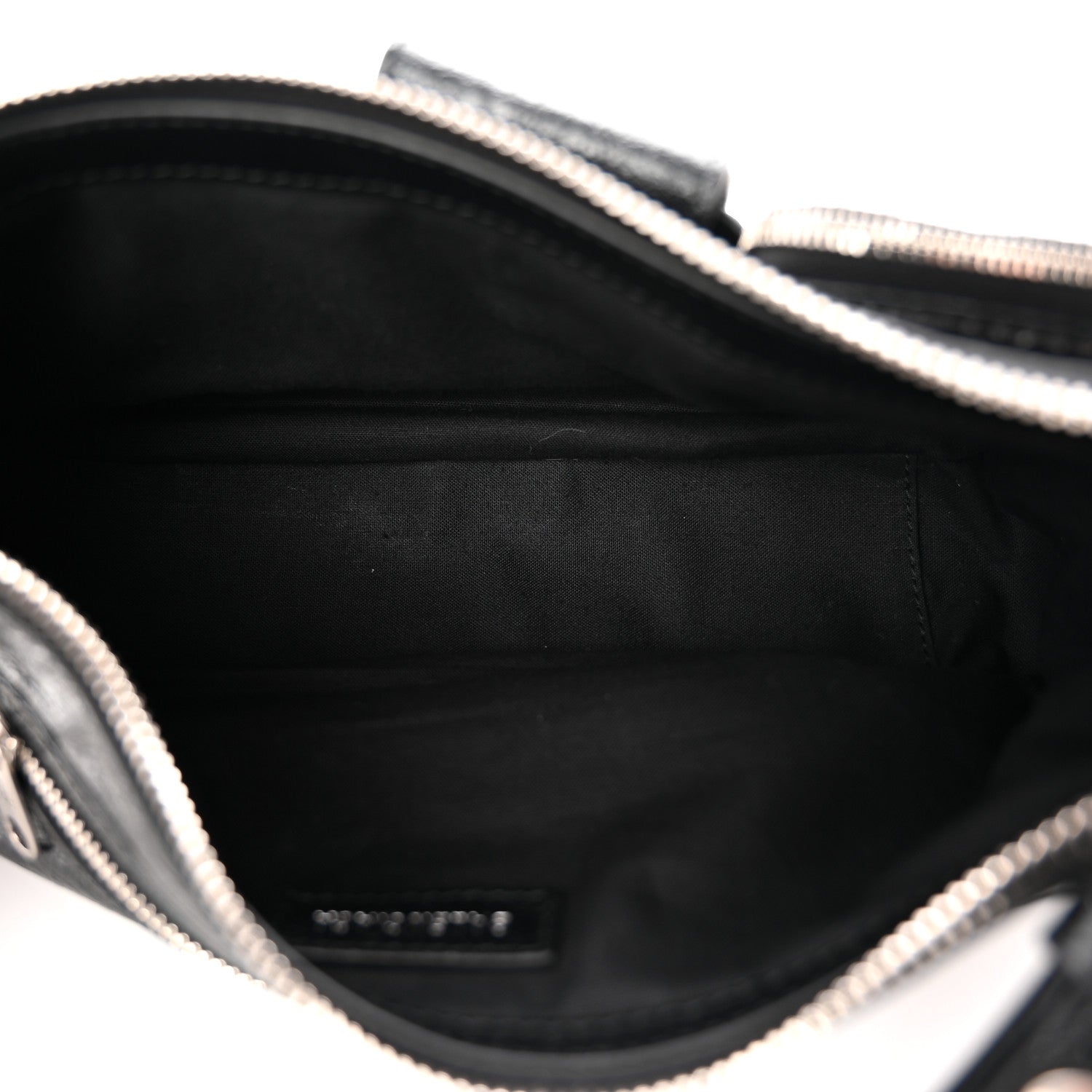 Agneau Arena Superbusy XS Sling Zip Shoulder Bag Black
