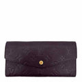 LOUIS VUITTON Monogram Empreinte Sarah Wallet Maroon