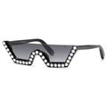 Philipp Plein Sunglasses Shield Semi Rim, Shiny Black Frame and Grey Gradient Lens SPP031S0700