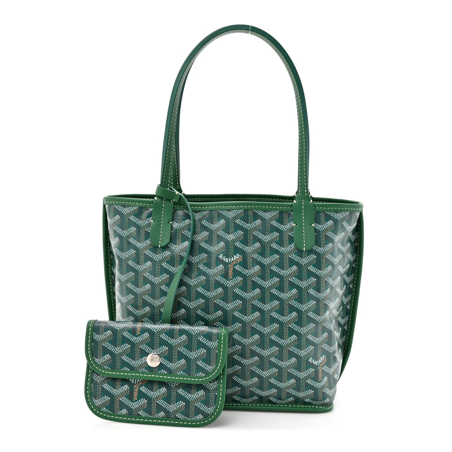 Goyardine Reversible Mini Anjou Green