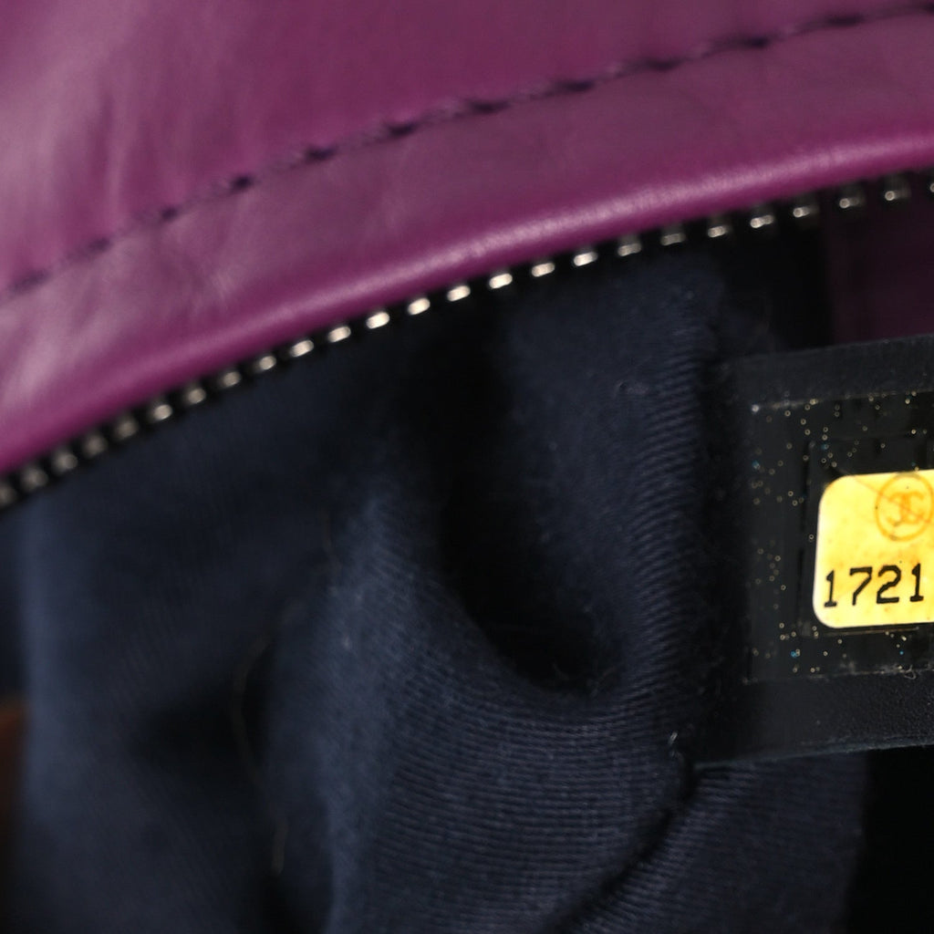 Calfskin Large Backpack Is Back Plum