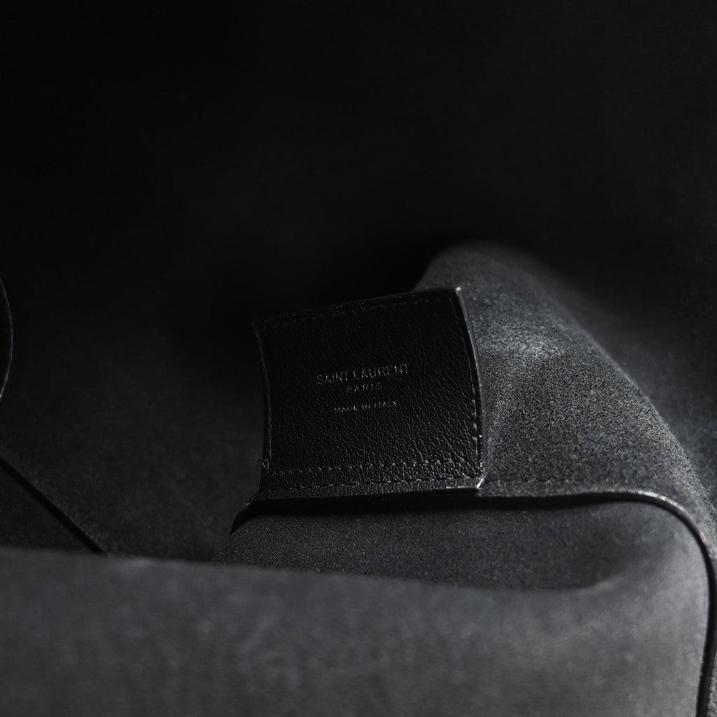 Calfskin Large Shopping Tote Black