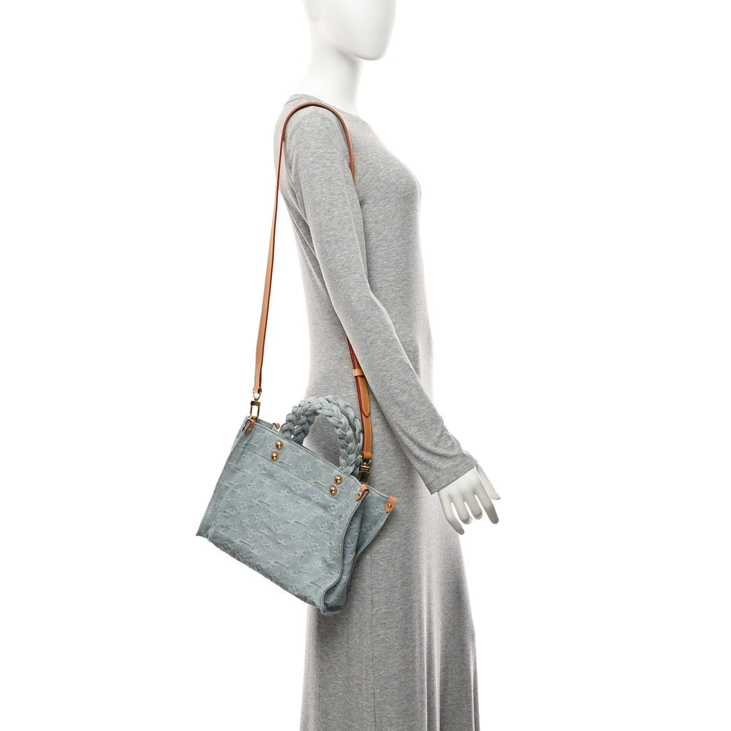 Monogram Washed Denim Let Go PM Sky Blue