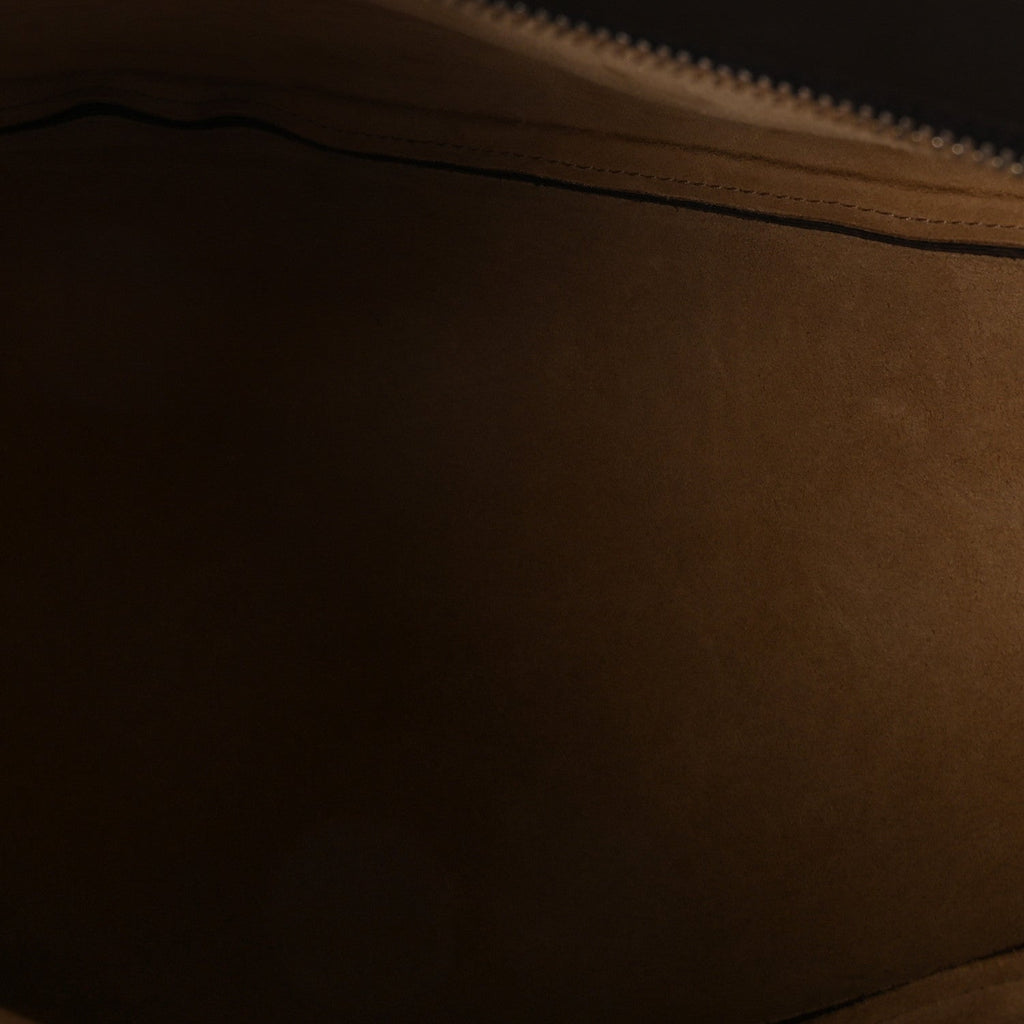 Grained Calfskin Large Slouchy Banana Bag Brunette