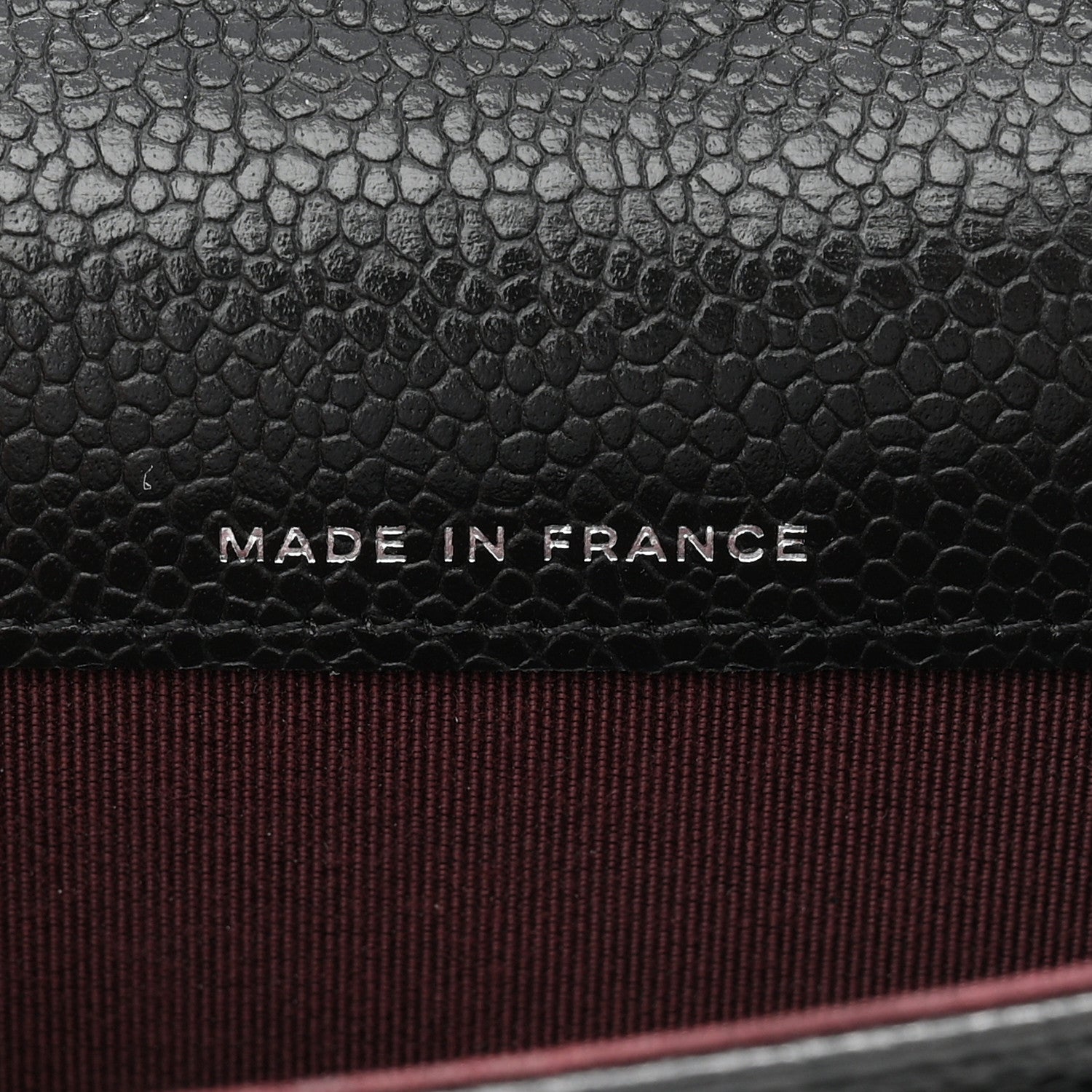 Caviar Quilted Flap Card Holder Wallet Black