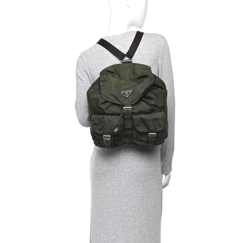 Tessuto Nylon Vela Small Backpack Fumo