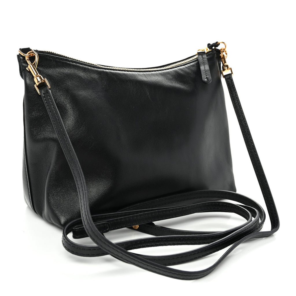 Lambskin Hera Crossbody Bag Black