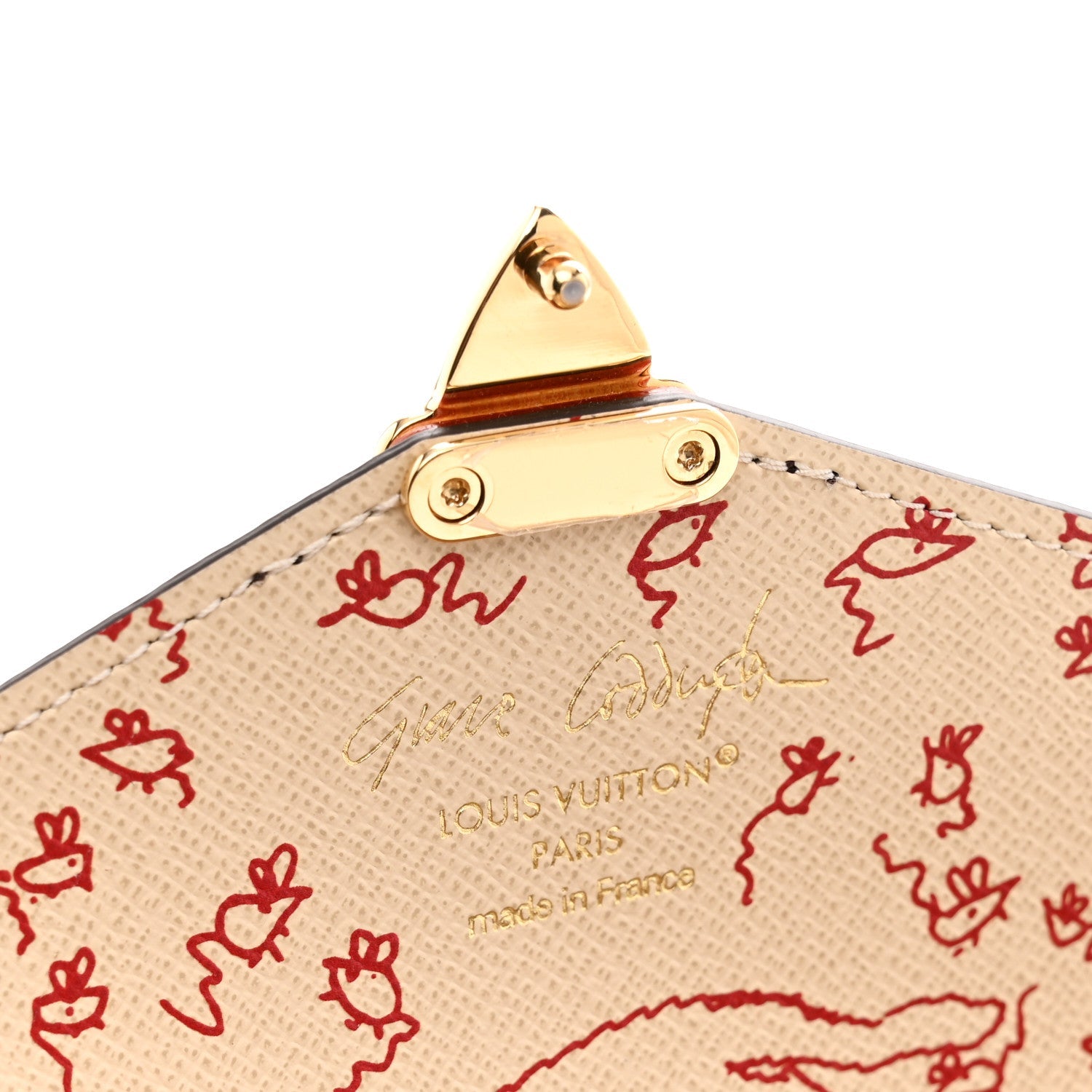 Monogram Grace Coddington Kirigami Organizer On Chain Beige