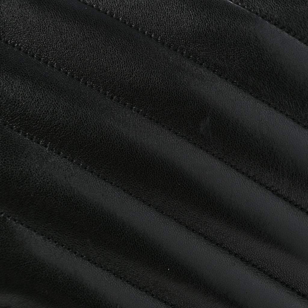 Lambskin Quilted Monogram Large Loulou Black