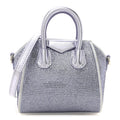 Lambskin Satin Strass Micro Antigona Lavender