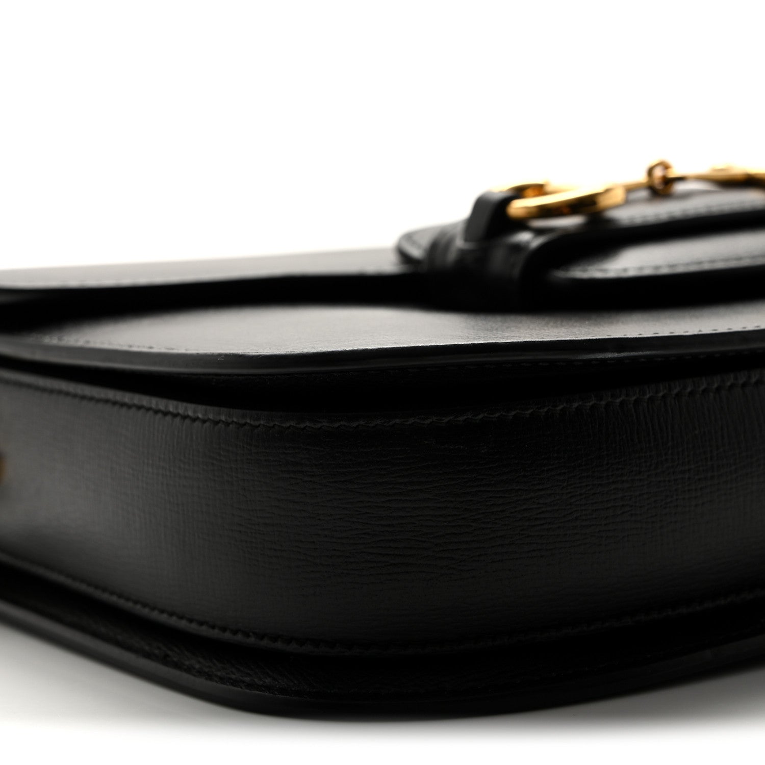 Azalea Calfskin Horsebit 1955 Shoulder Bag Black