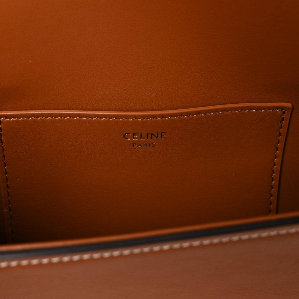 Smooth Calfskin Tabou Clutch On Strap Tan