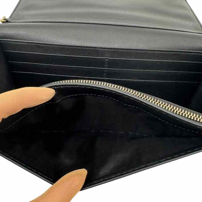 DIOR Calfskin J'Adior Chain Flap Bag Black
