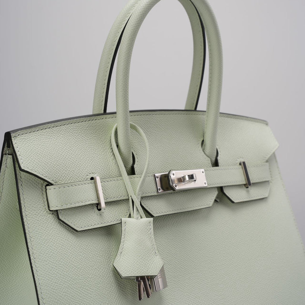 Part 2 Hermes Birkin Sellier 30 Bag In Vert Fizz Epsom Leather With Palladium Hardware from 2023