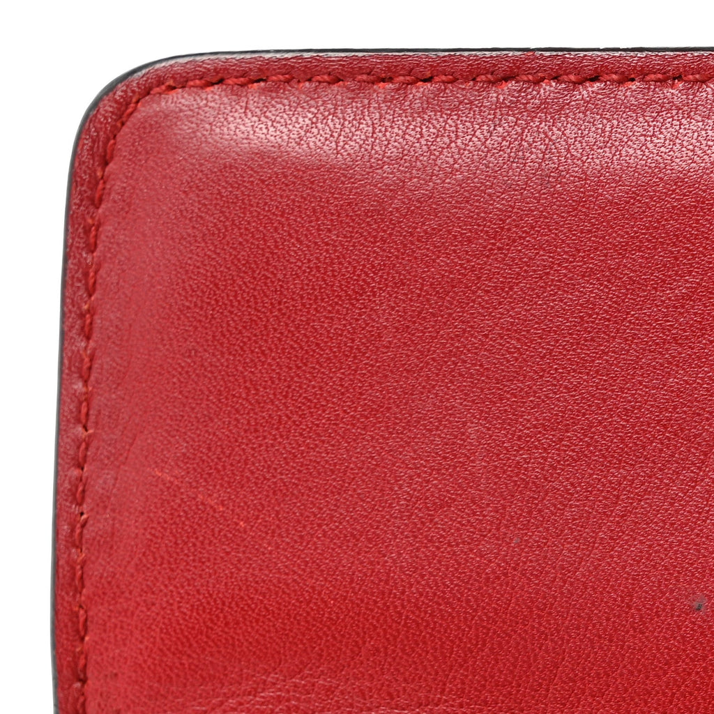 Calfskin Studded Small Padlock Shoulder Bag Hibiscus Red