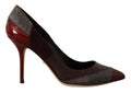 Dolce & Gabbana Multicolor Exotic Leather Heels Pumps Women's Shoes