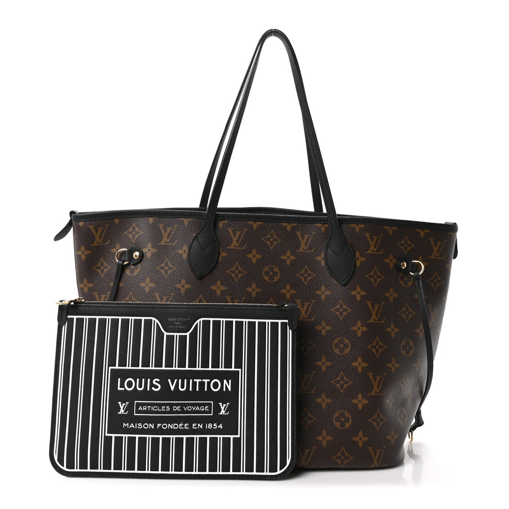 Monogram Calfskin Neo Neverfull Inside Out MM Black