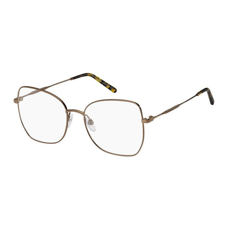 Marc Jacobs Eyeglasses Cat Eye Full Rim, Black/Gold Frame and Clear Demo Lenses Lens MARC6210RHL00