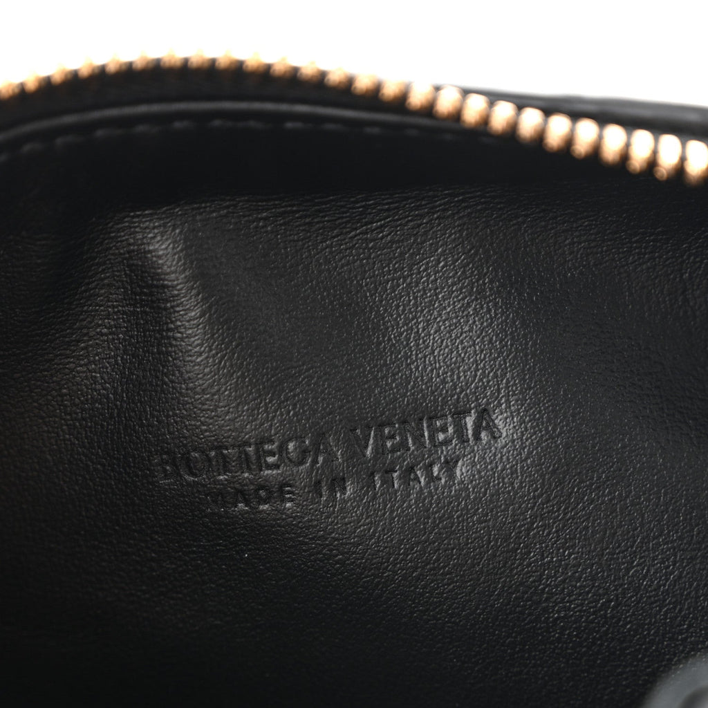 Calfskin Nappa Intrecciato Candy Wallace Black