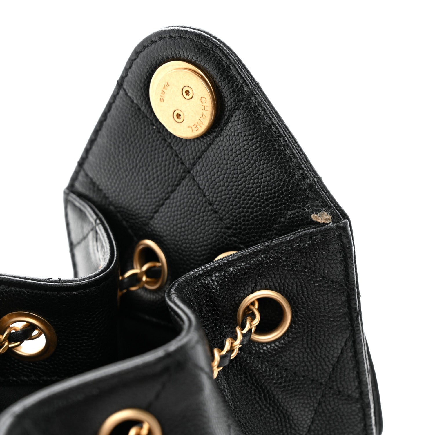 Caviar Quilted Mini Chanel 25 Handbag Black