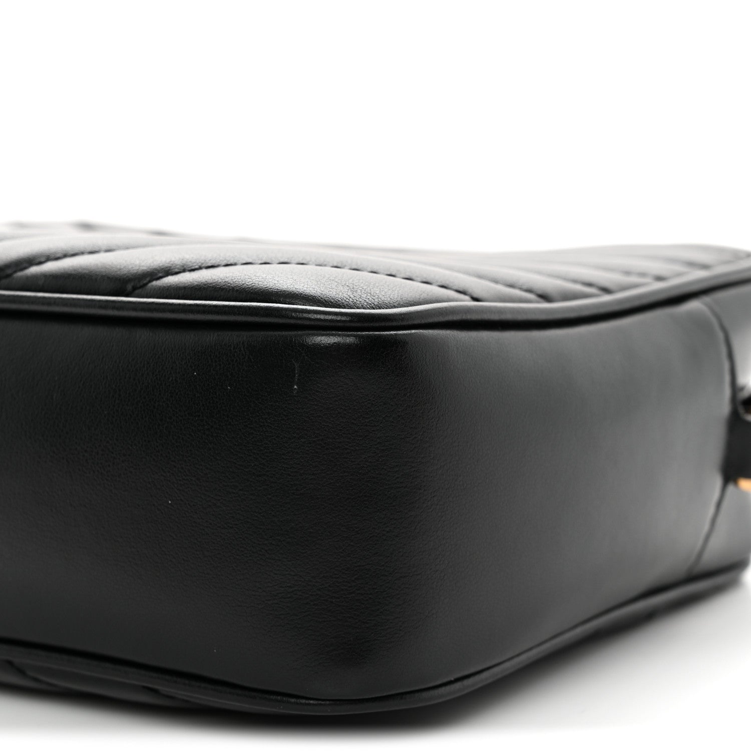 Calfskin Matelasse Monogram Lou Camera Bag Black