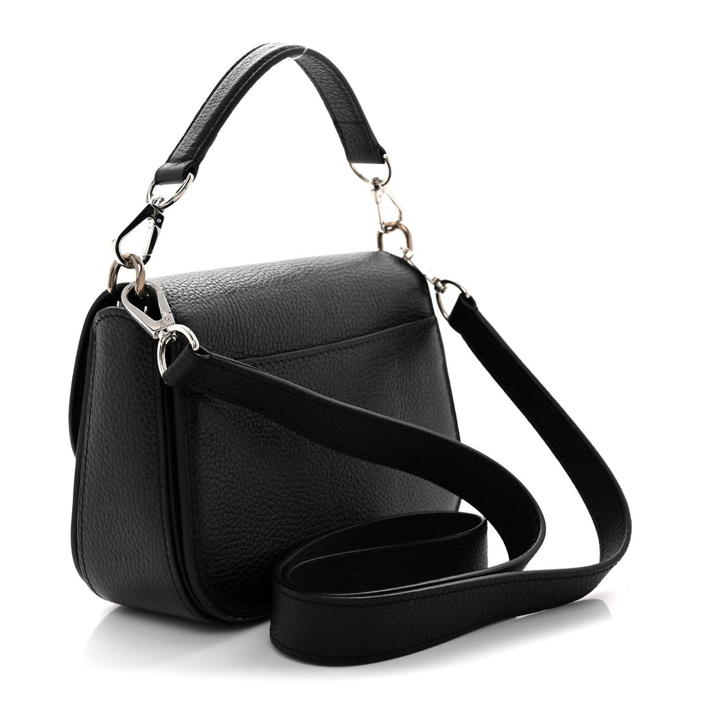 Grained Calfskin Vivienne LV Black