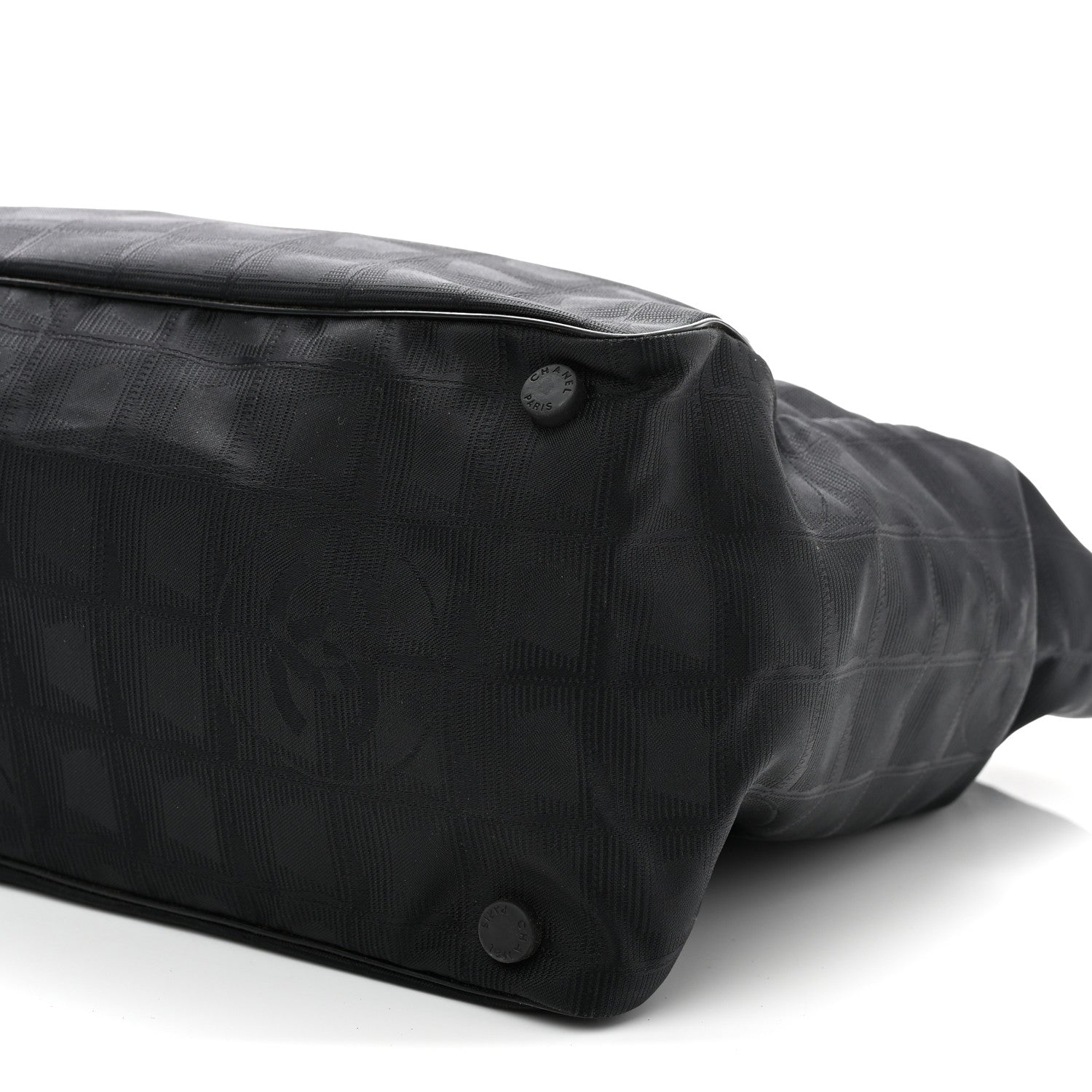 Nylon Medium Travel Tote Black