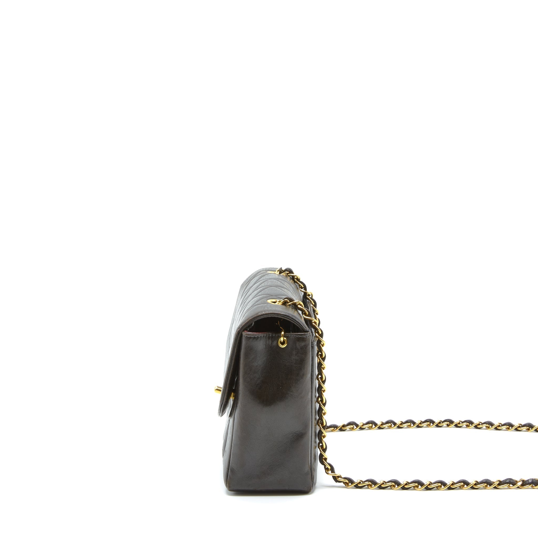 Chanel Vintage Medium Diana Flap Bag Lambskin Black