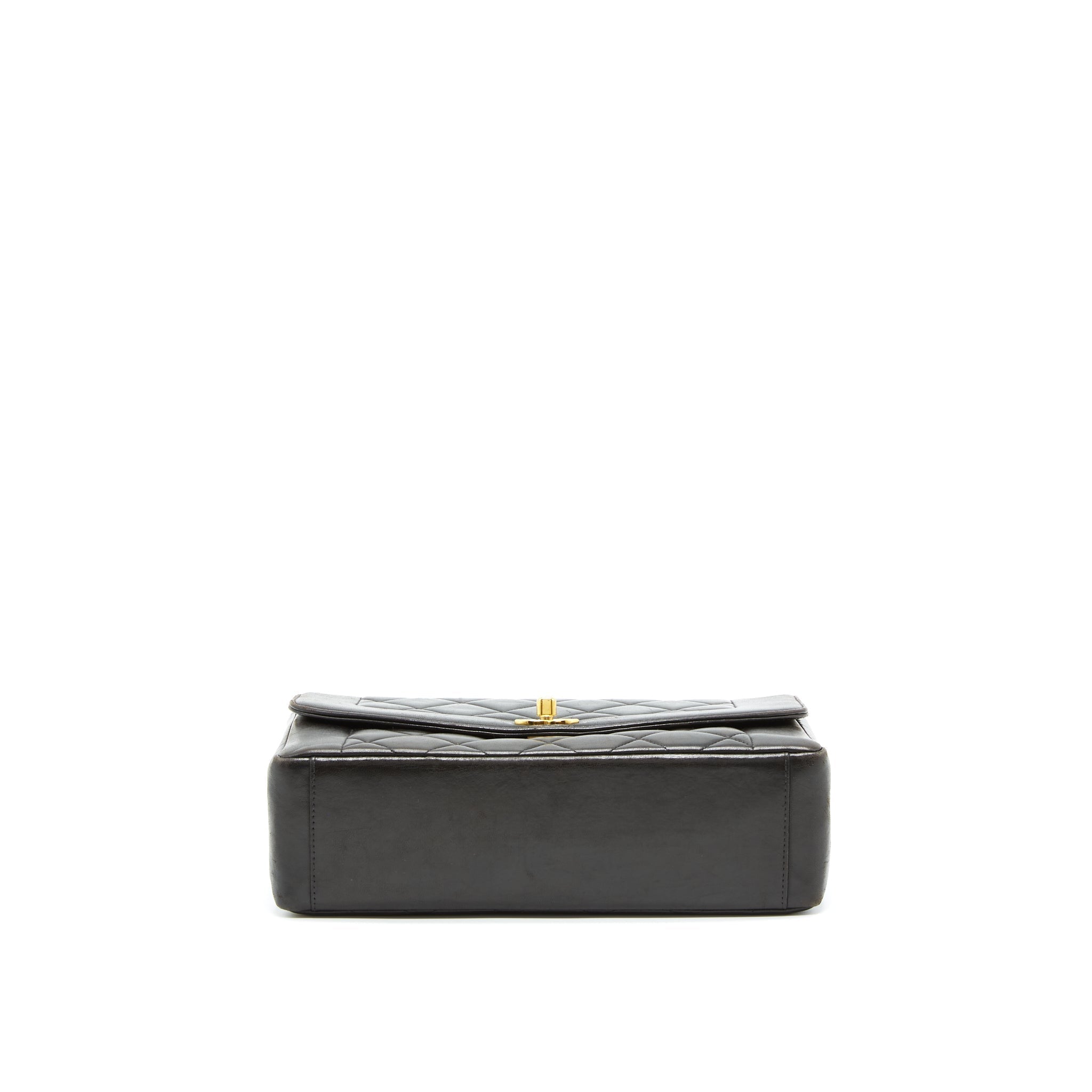 Chanel Vintage Medium Diana Flap Bag Lambskin Black