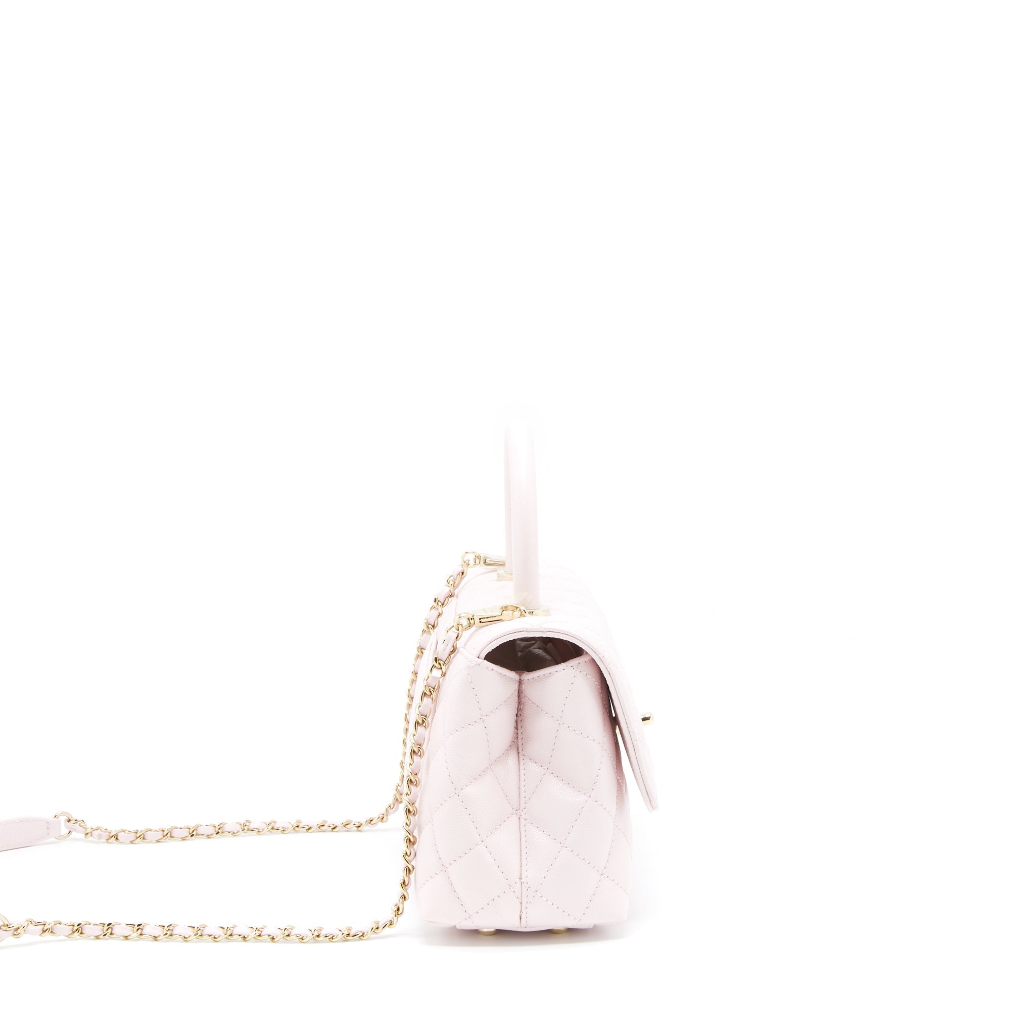 Chanel Small Coco Handle Caviar Light Pink NG750 L