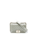 Chanel Small Boy bag Caviar Light Grey
