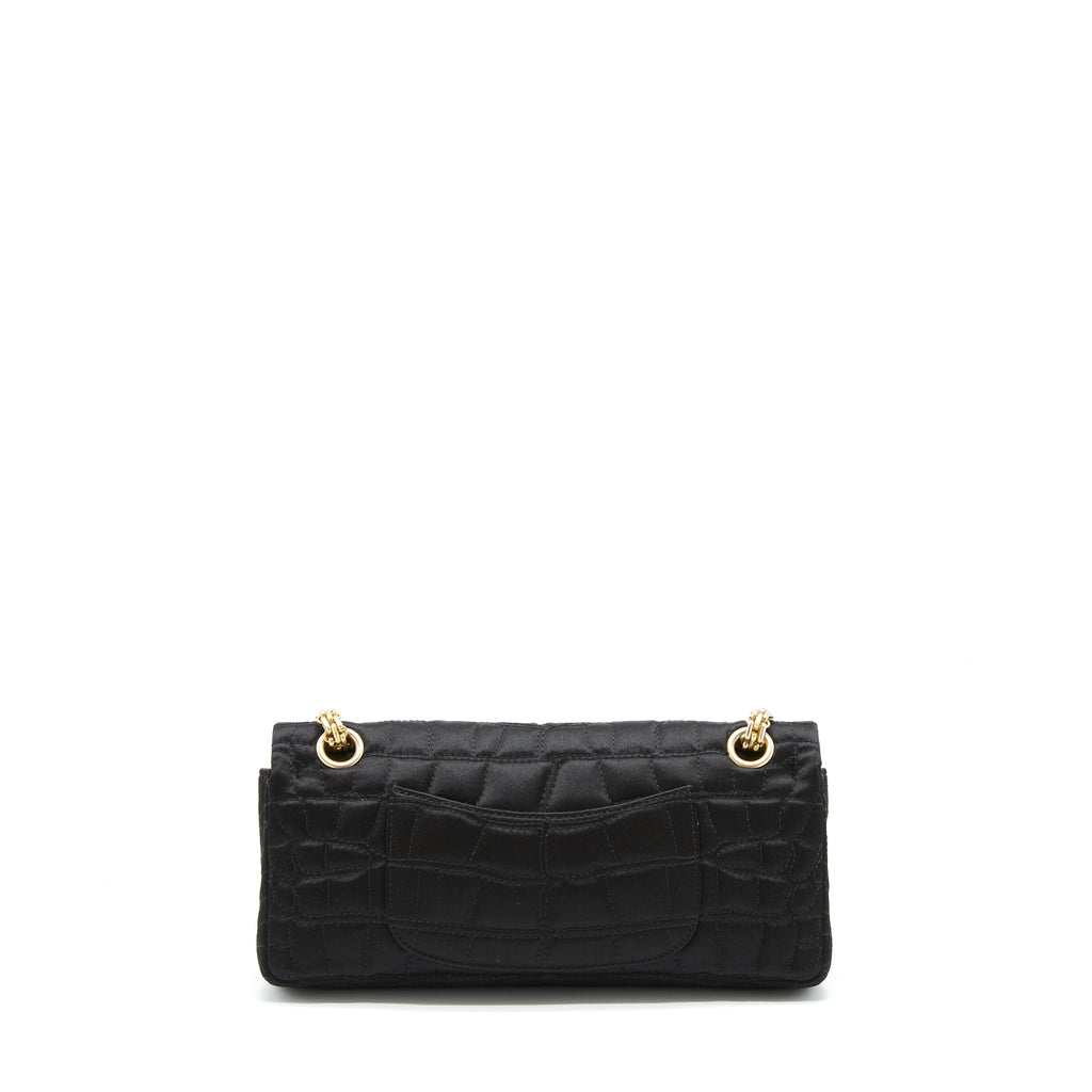 Chanel 2.55 Reissue Flap Bag Satin Black