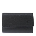 Louis Vuitton 6 Key Holder Black Leather Wallet  (Authentic  )