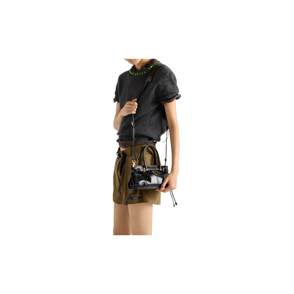 Bonnie leather mini handbag Black