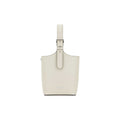 Panier Medium Leather Bag White