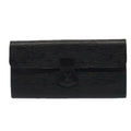 Louis Vuitton Rouleau Black Leather Clutch Bag (Authentic  )